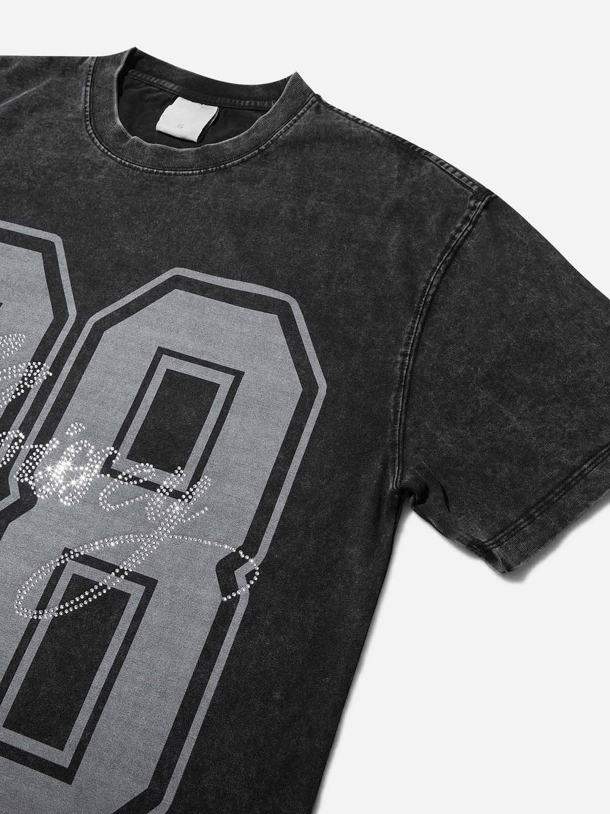 88 Noissey Diamond Wash Print T-shirt - Image 4