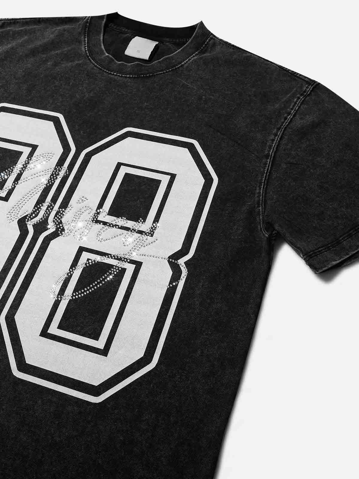 88 Noissey Diamond Wash Print T-shirt - Image 9