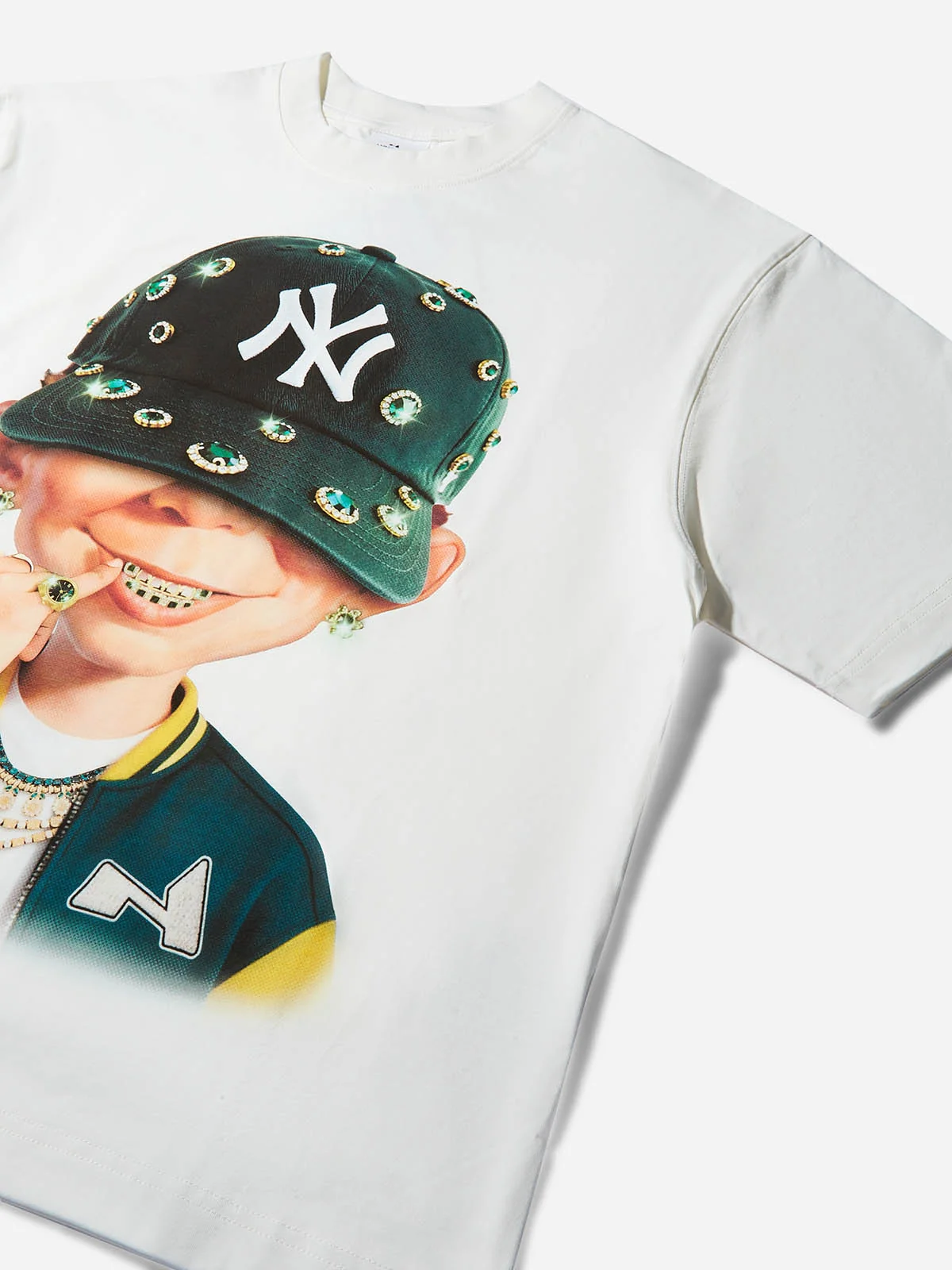 Bad Boy and His Green Diamond Hat Oversized T-Shirt - Image 8