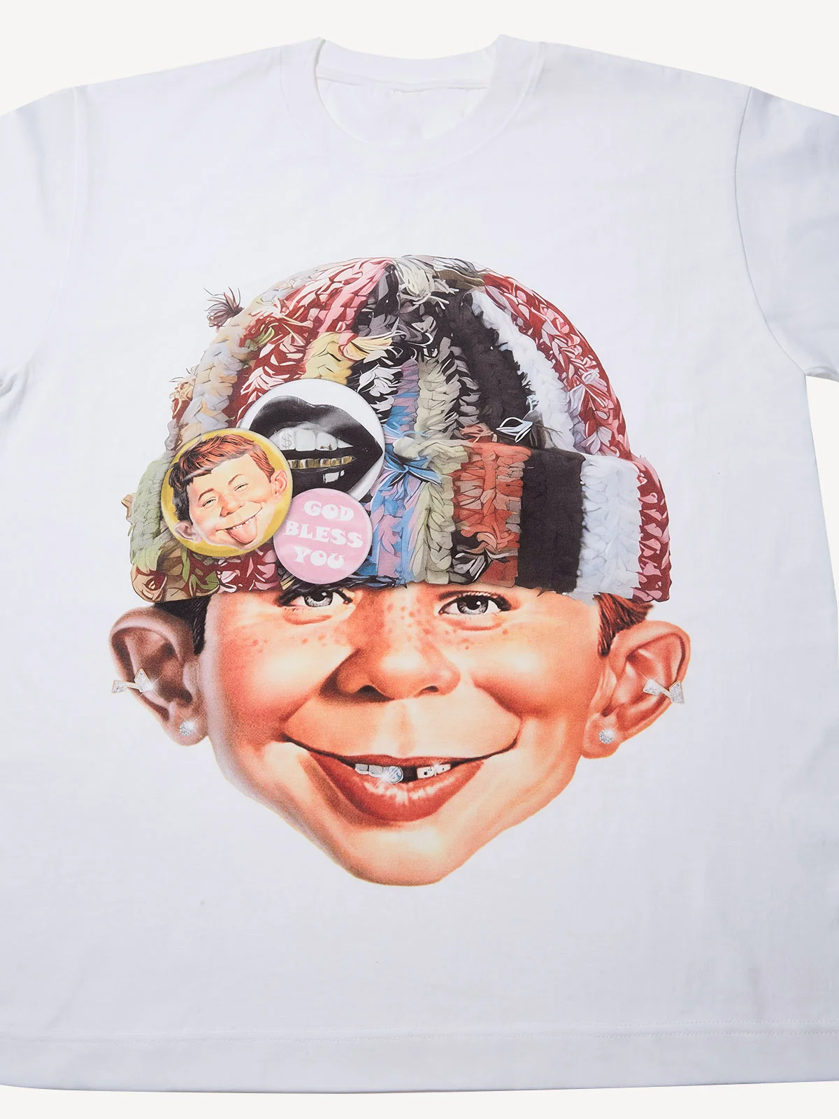 Bad Boy with Knit Cap Print T-shirt - Image 4