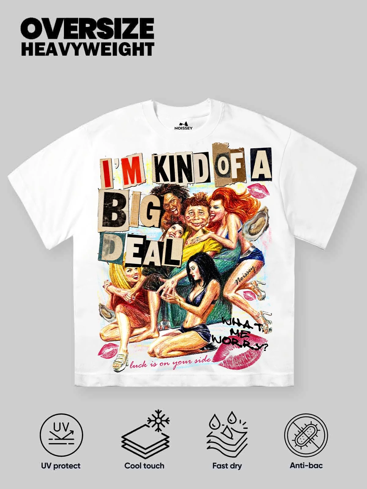 NOISSEY "I'm Kind of a Big Deal" Badboy Graffiti Art Print STREETWEAR T-Shirt - Image 9