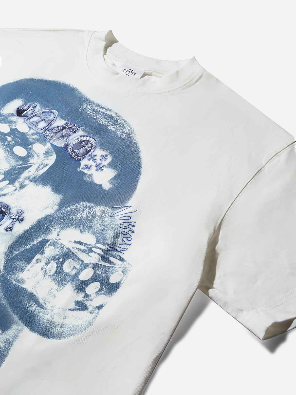 Blue Screen Grills Print Boxy Oversized T-shirt - Image 9