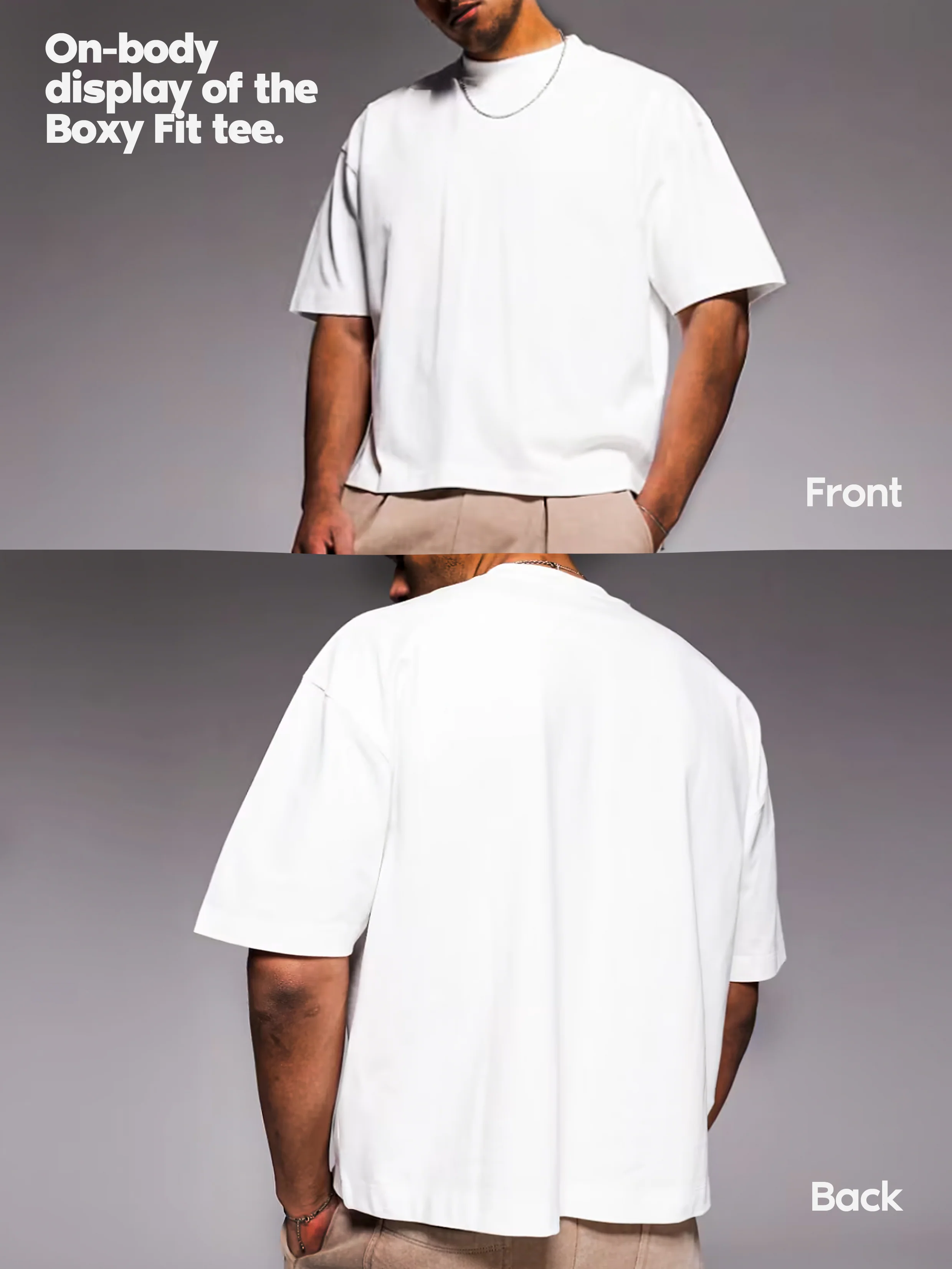 Boxy oversized T-shirt Bible Story Collage Face Mask T-shirt - Image 4