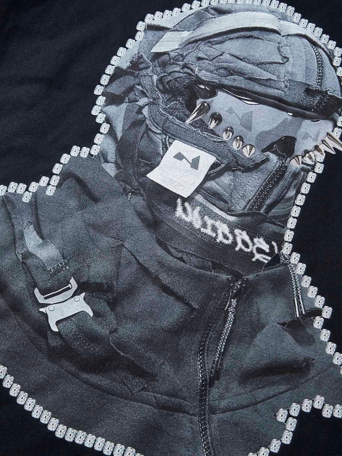 BOUNCE BACK© Black Shattered Collage Face Mask T-shirt - Image 7