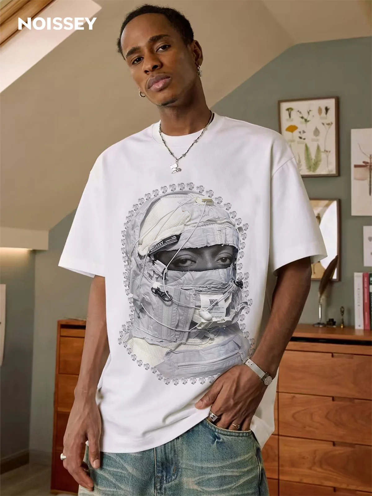BOUNCE BACK© Functional Hoodie Printed T-shirt - Image 4