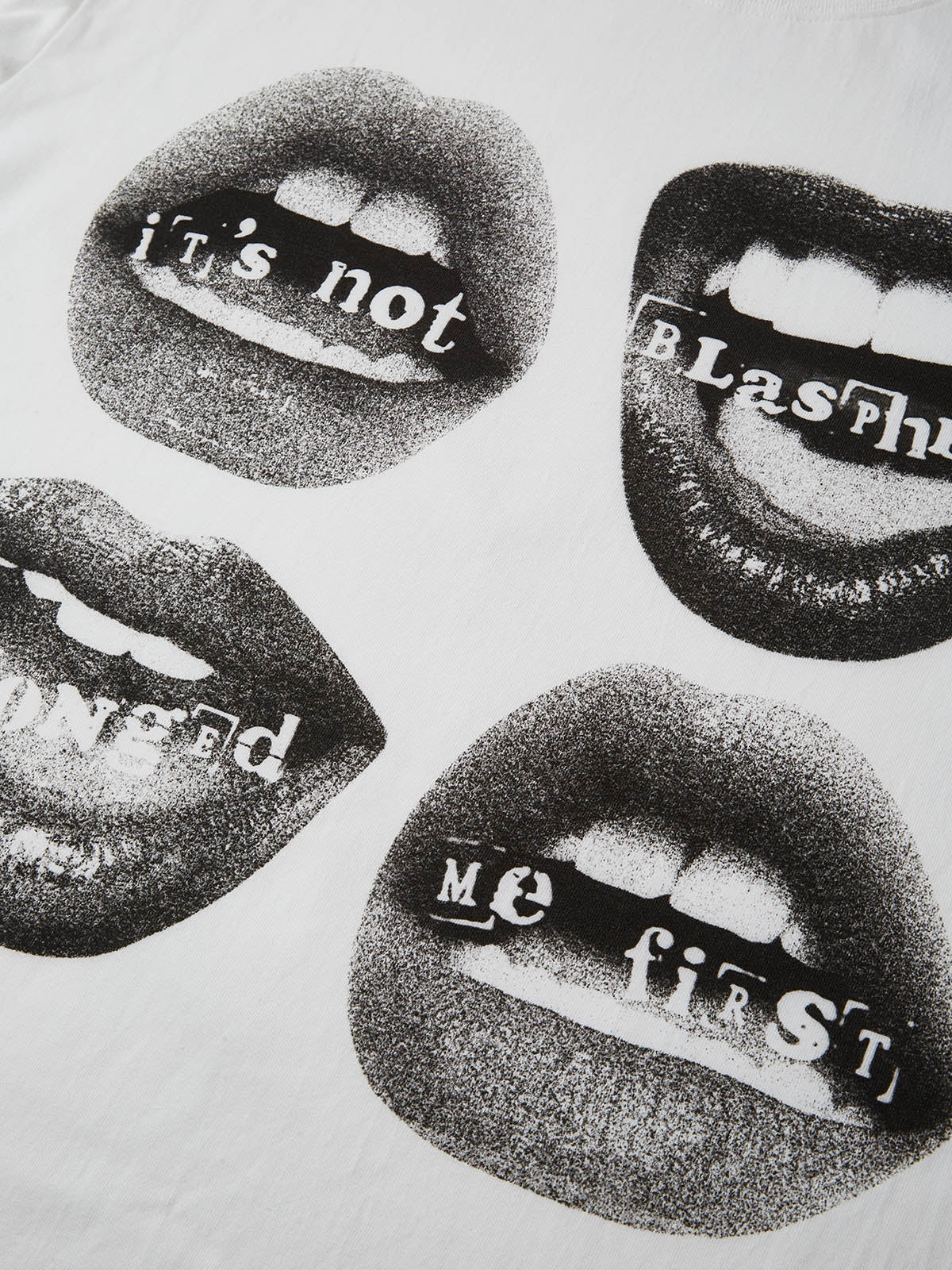 BOUNCE BACK© lip and text printed T-shirt - Image 3