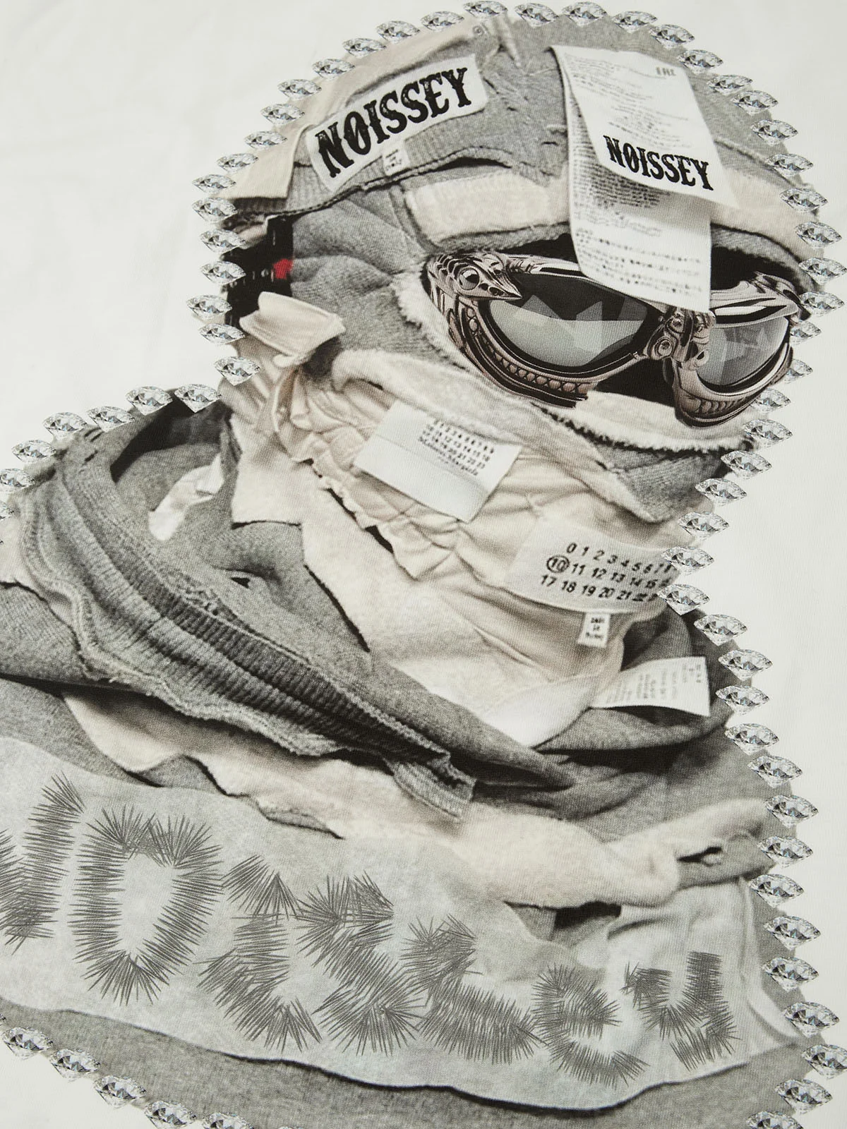 BOUNCE BACK© Shattered Collage Masked Print Round Neck Tank Top - Image 3