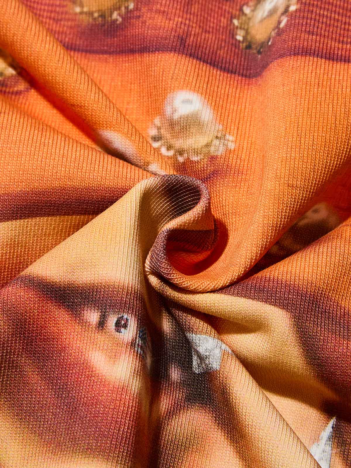 Boxy Oversized T-shirt Bad Boy with Orange Pearl Hat Print - Image 9