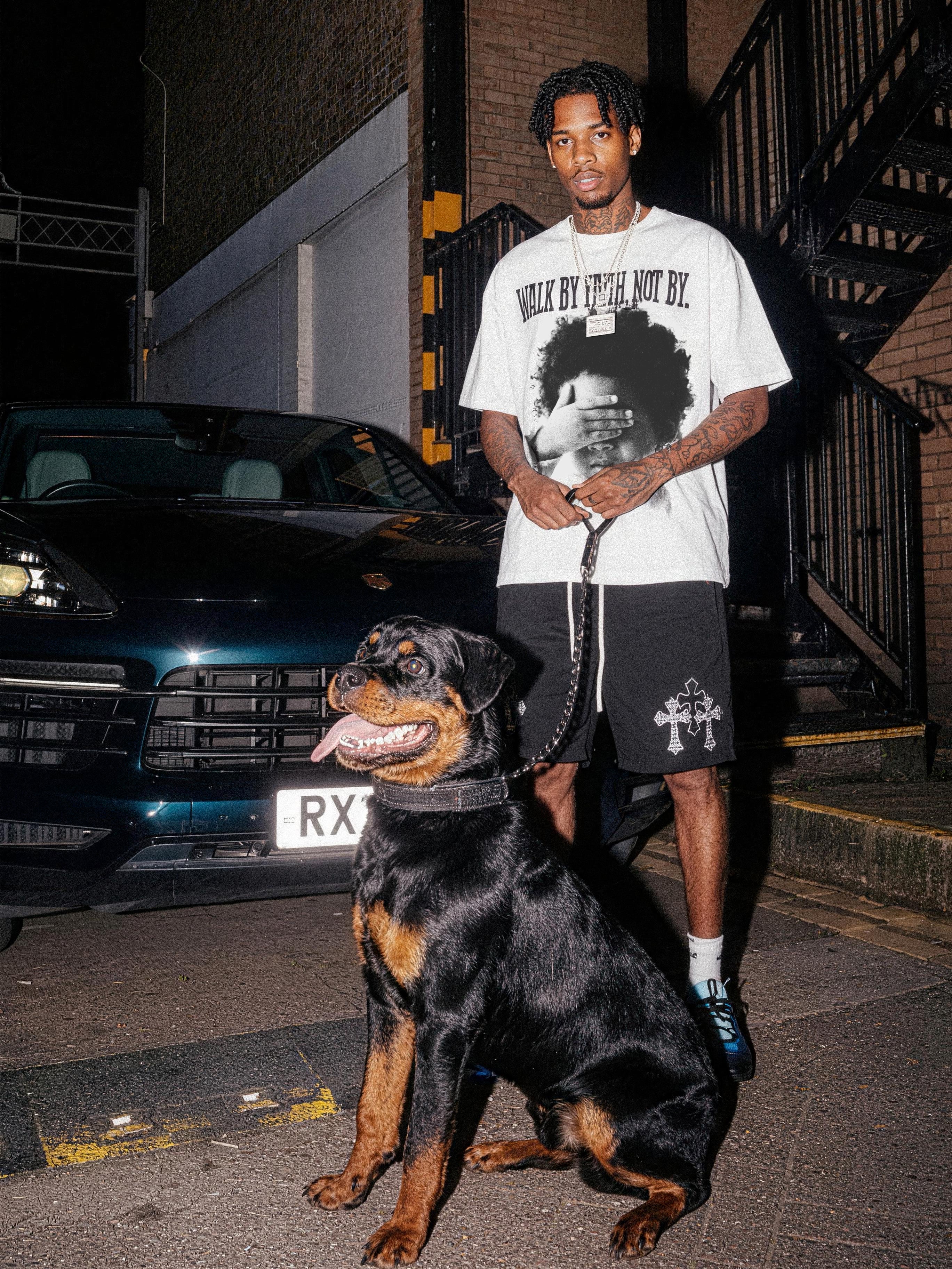 NOISSEY "Walk By Faith" Boxy Heavyweight Vintage Portrait Tee - Cloud White - Image 6