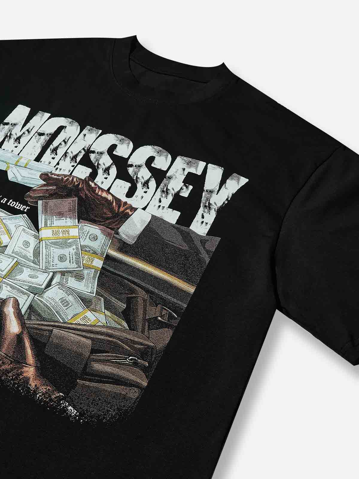 Boxy Oversized T-shirt - "Homie, Money Tall as a Tower" Print - Image 6