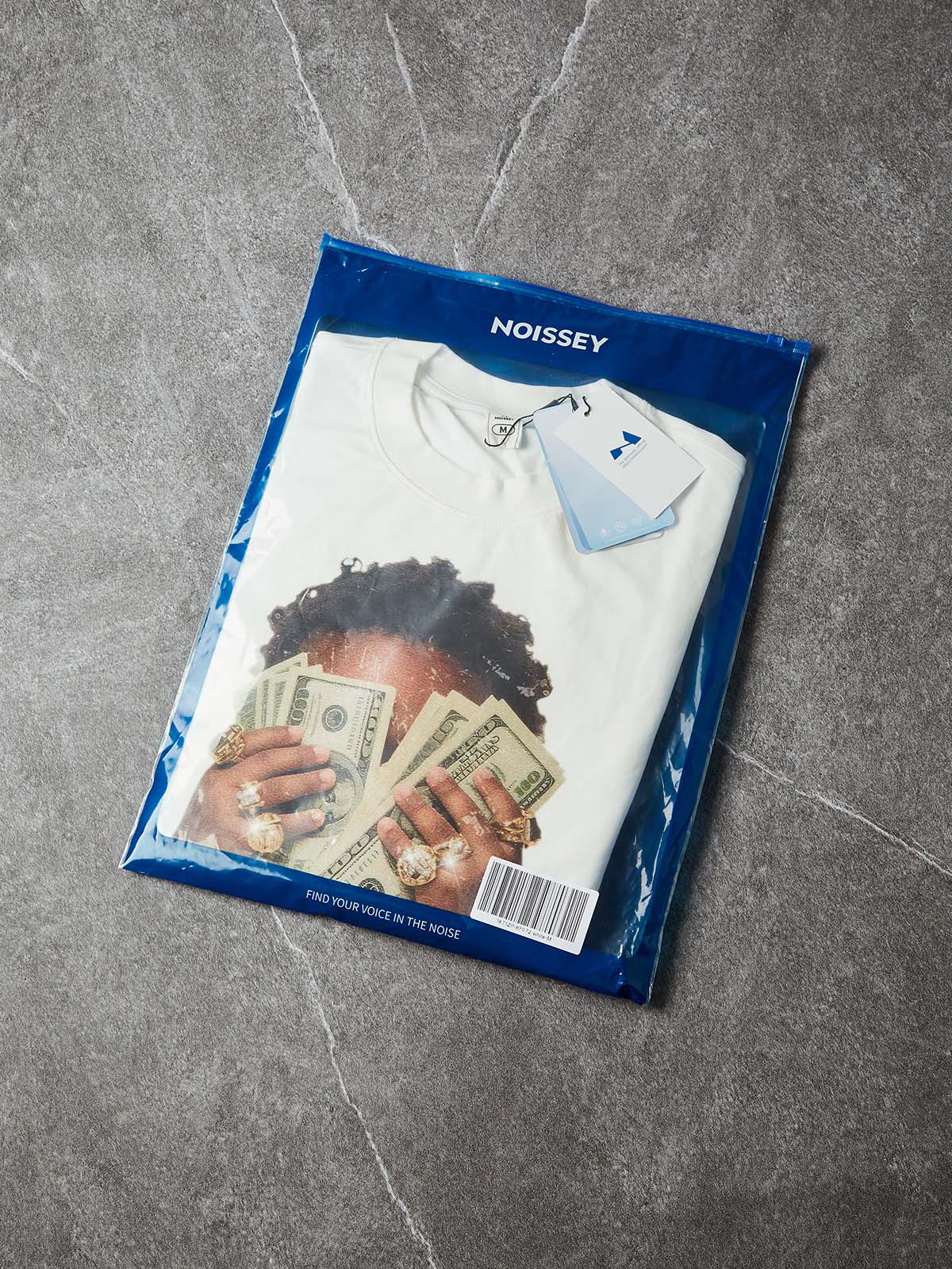 NOISSEY "Rich Forever" Boxy Heavyweight Cooling Tee - White - Image 11