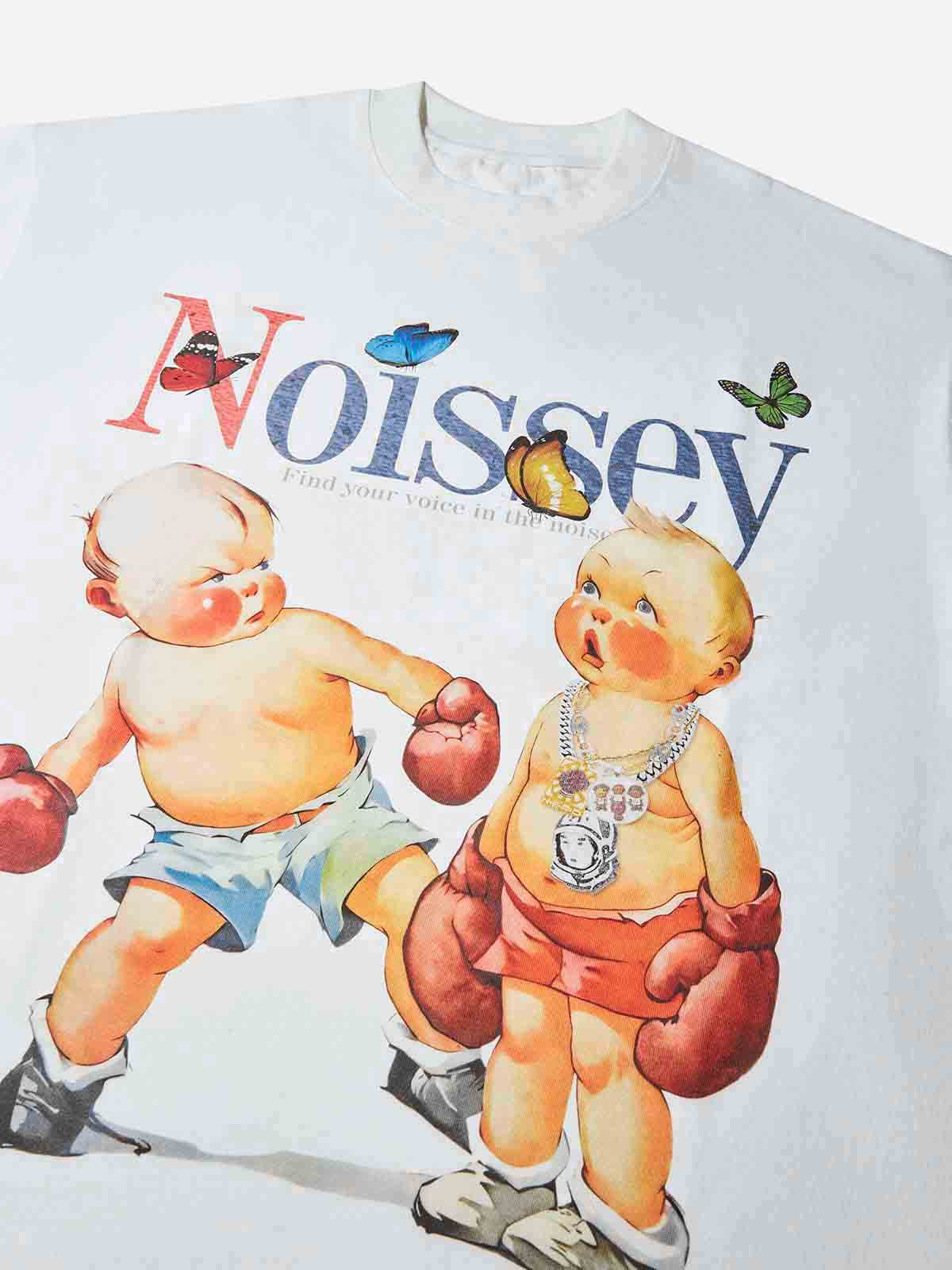NOISSEY "Vintage Boxing Babies" Cooling Heavyweight Boxy Tee - Image 7