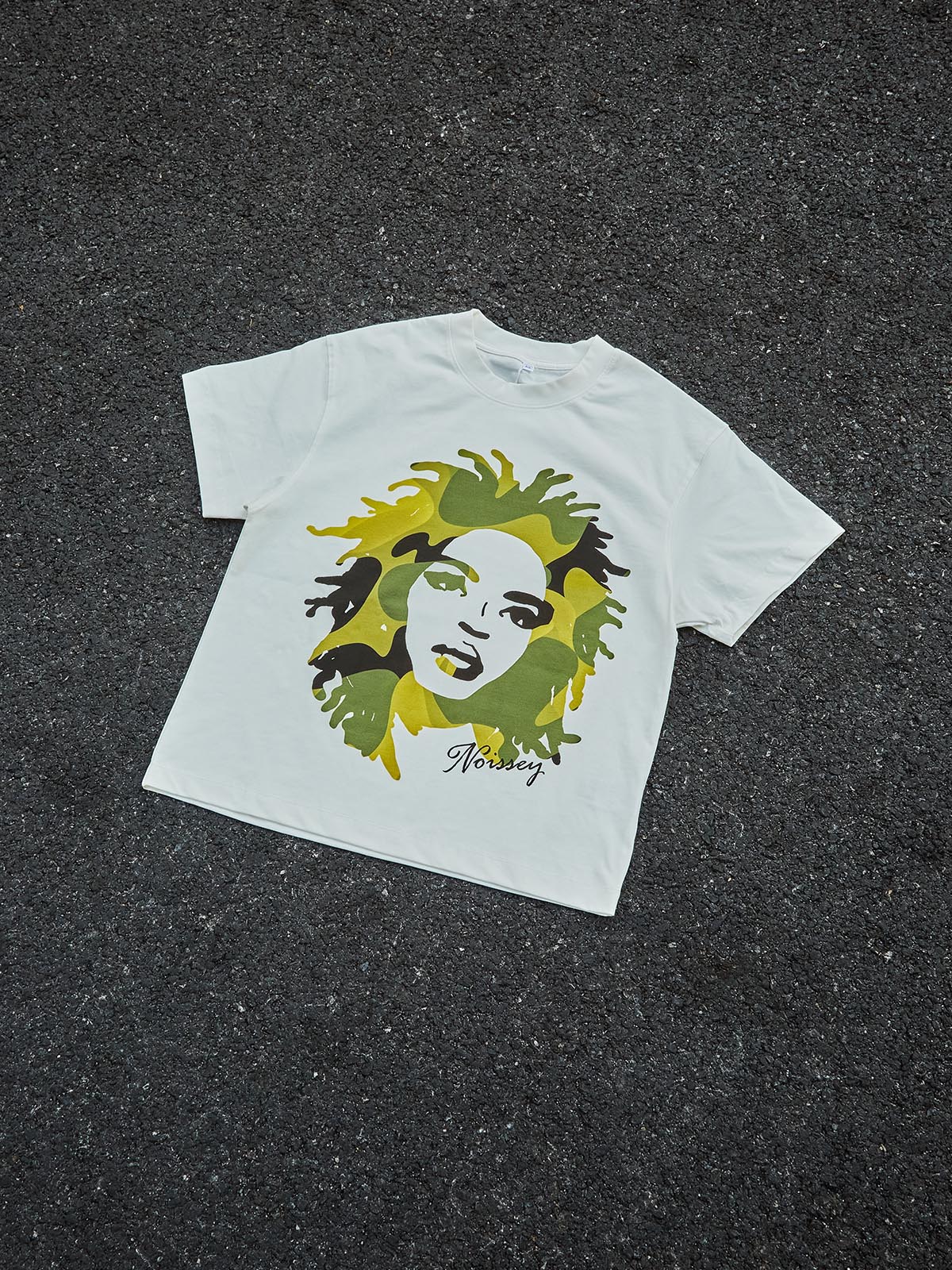 Celebrity Green Camouflage Art Print T-shirt - Image 6