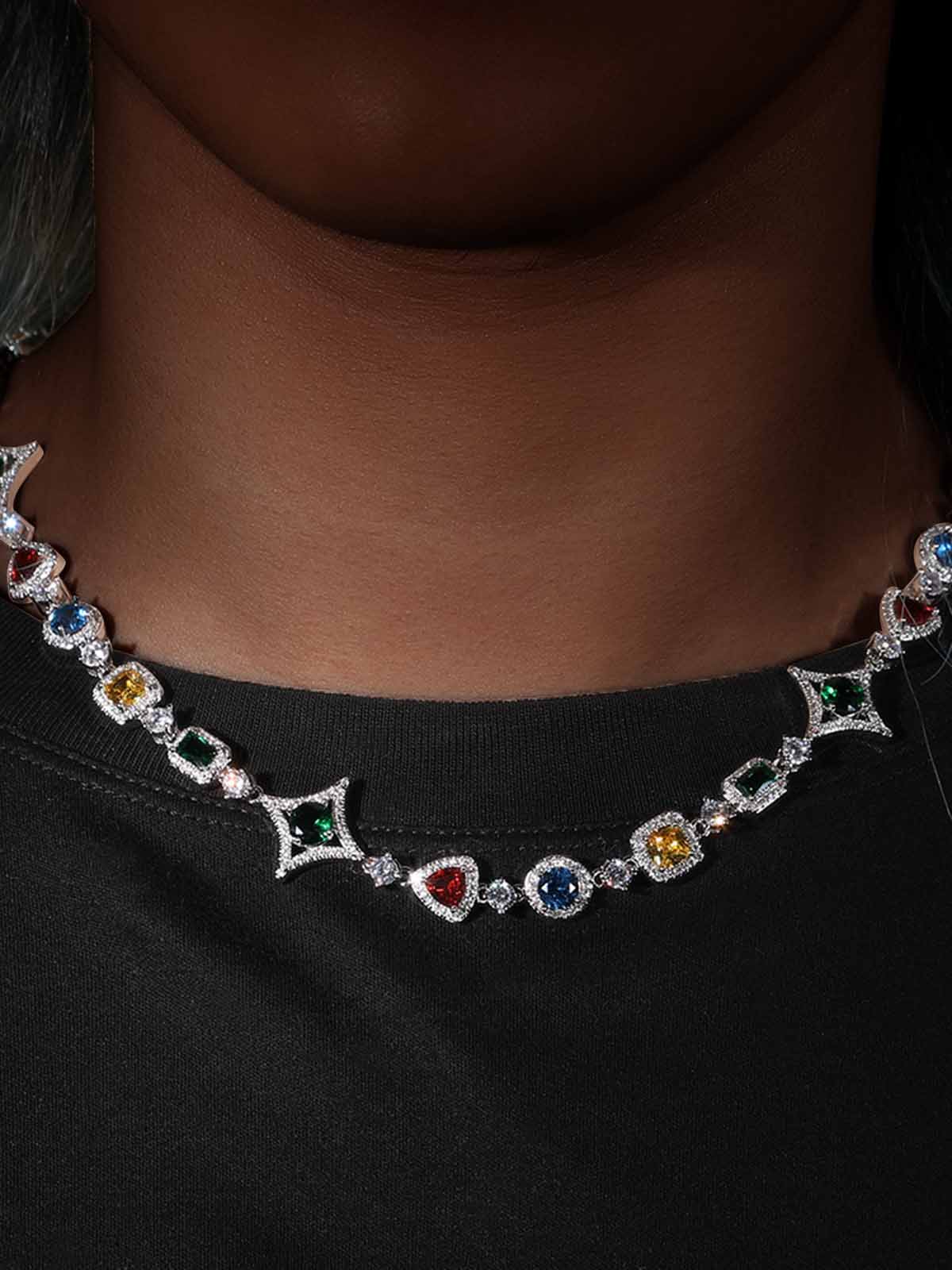 Colored diamond copper inlaid zircon high-end jewelry - Image 8