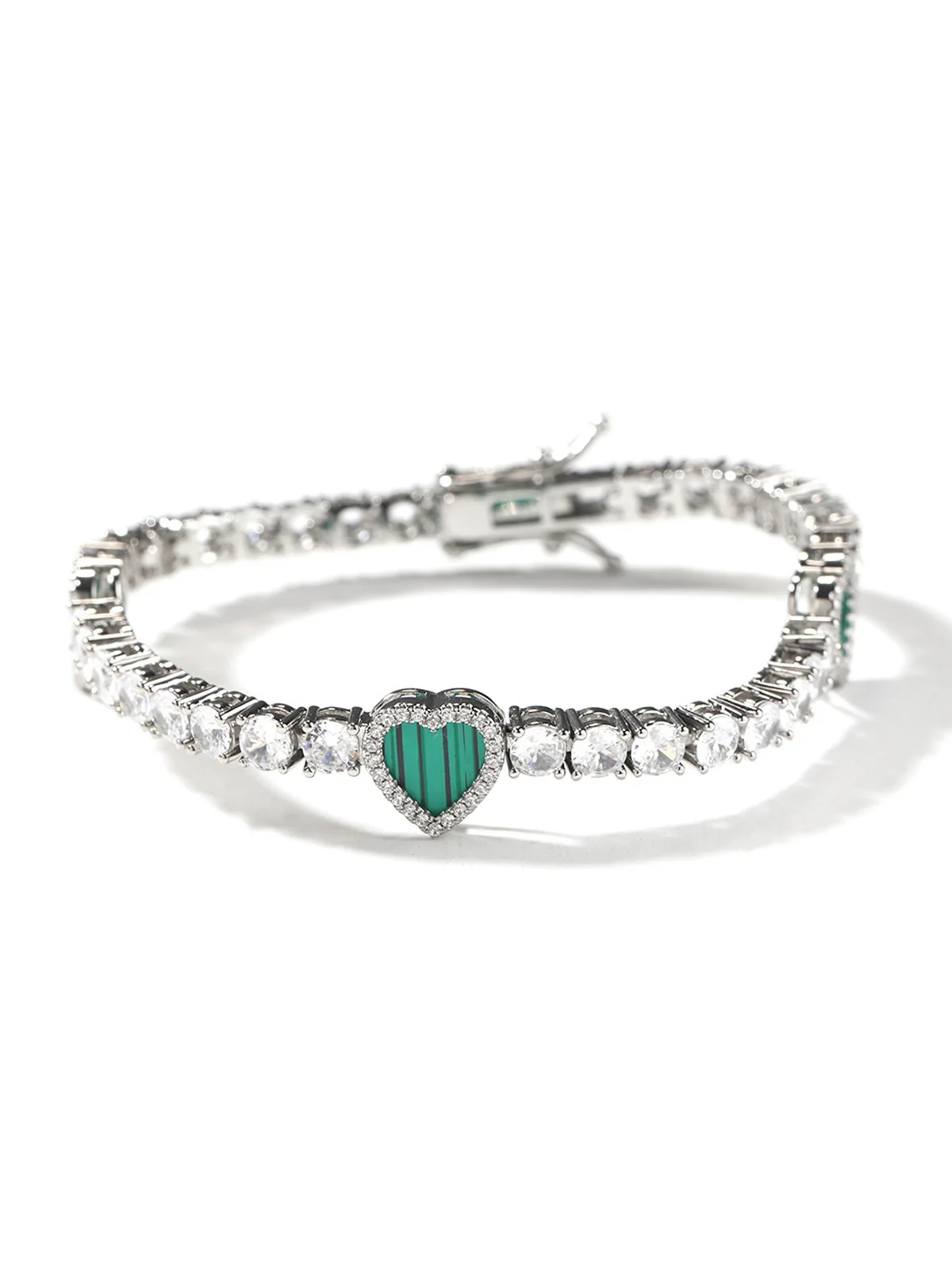 Colorful Heart Tennis Chain Premium Light Luxury Zircon Jewelry - Image 9
