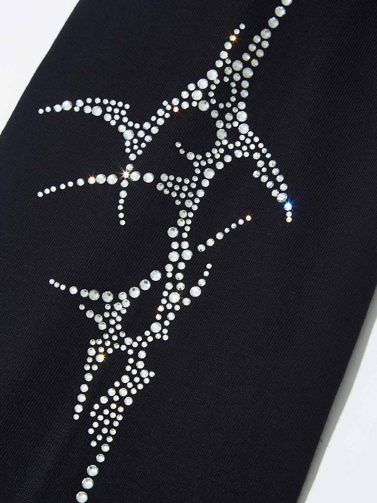 Diamond-Patterned Dual-Sleeve Cross Print Set - Image 6