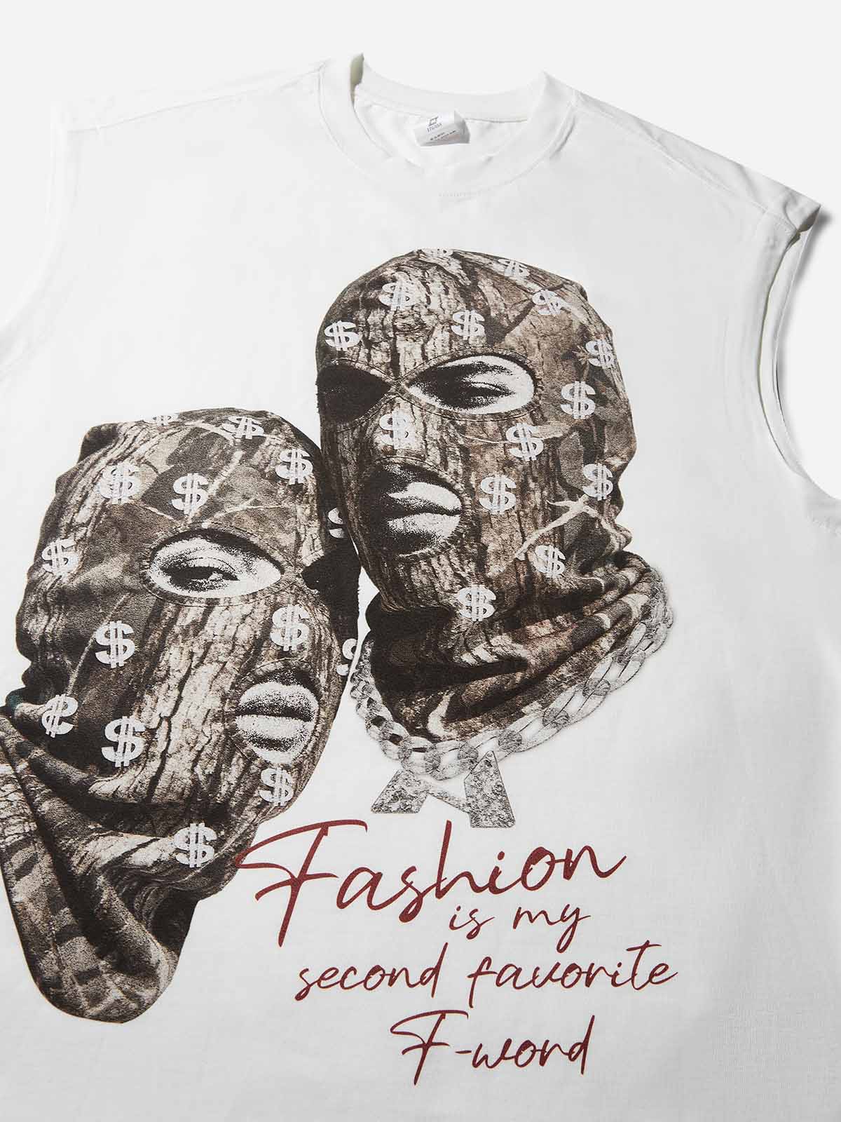 Double Balaclava Print Tank Top - Image 2