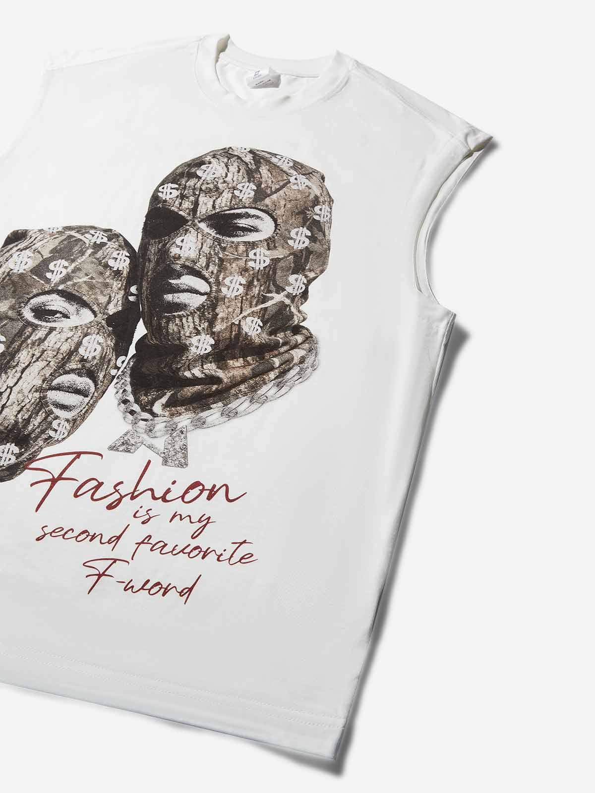 Double Balaclava Print Tank Top - Image 3