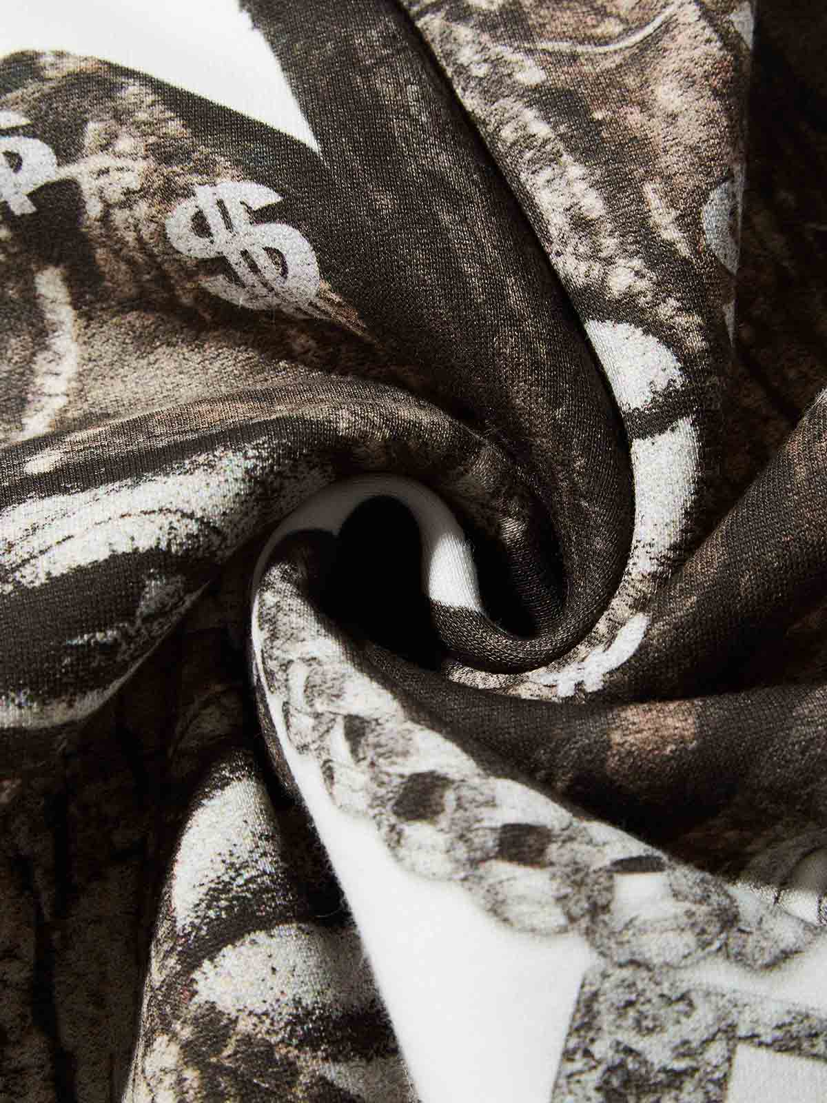 Double Real Tree Print Balaclava Tree Pattern Long Sleeve - Image 5