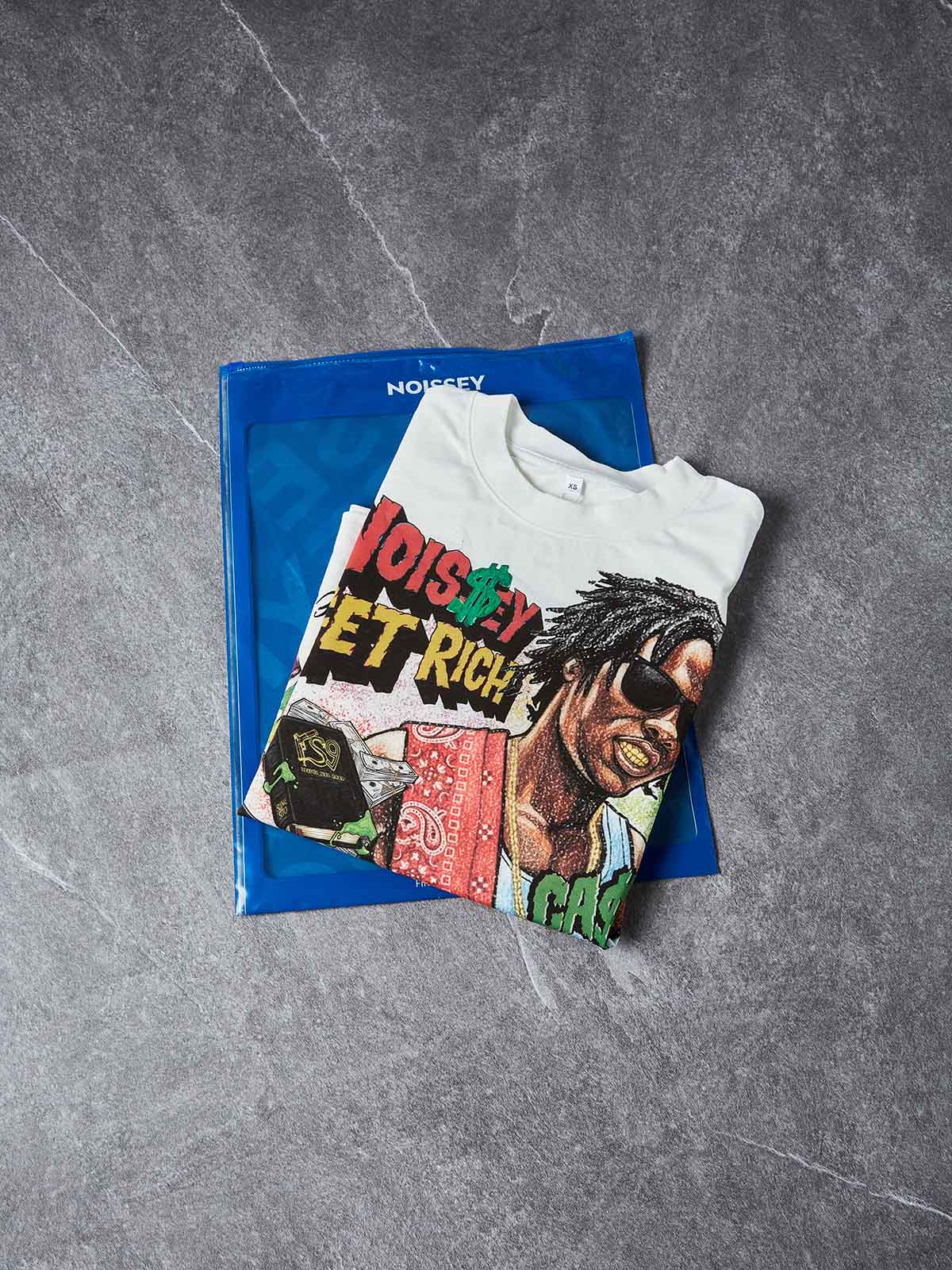 "EAT THE RICH" HUSTLE GRAFFITI TEE – VINTAGE WHITE OVERSIZED STREETWEAR - Image 8