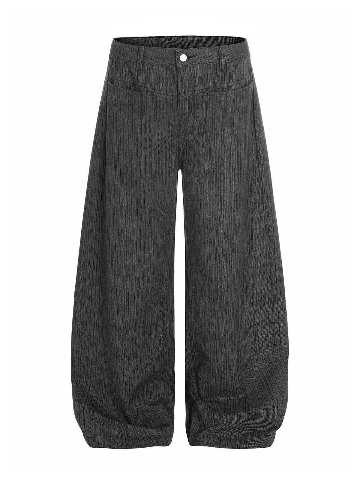 Embroidered Gray-Black Jeans