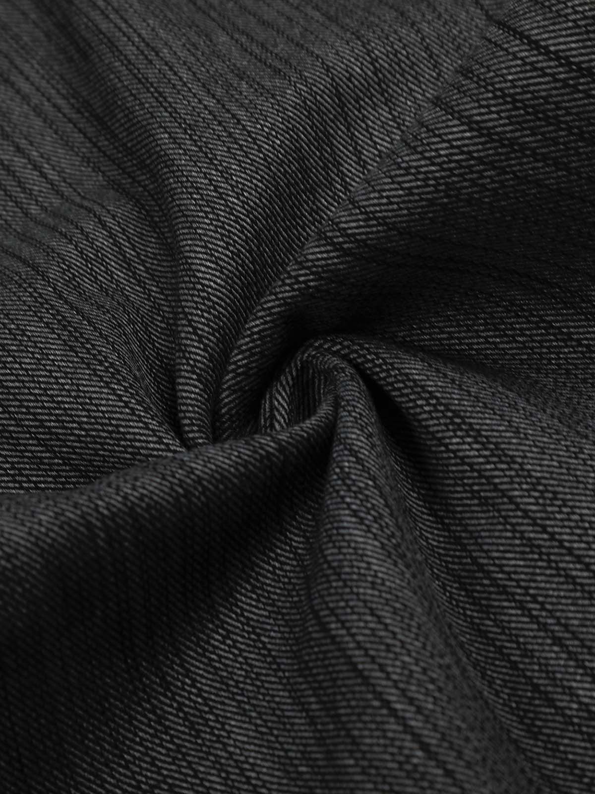 Embroidered Gray-Black Jeans - Image 6