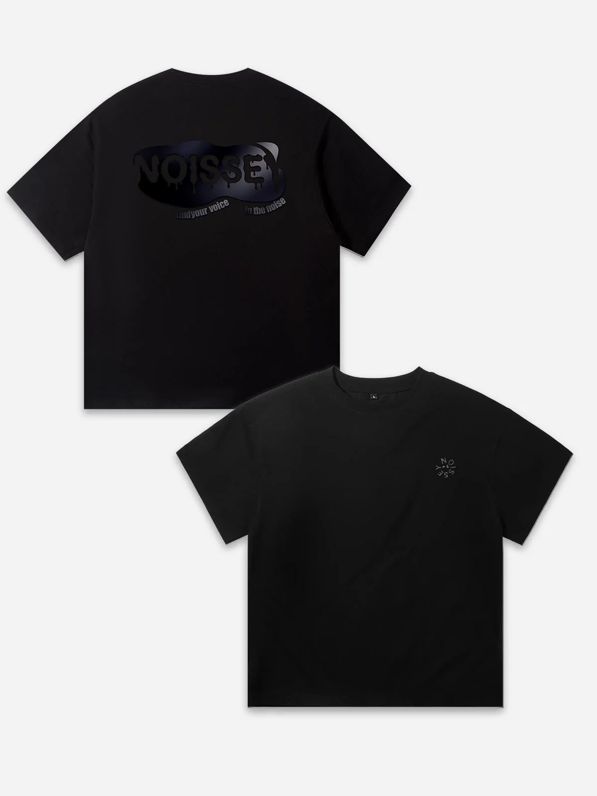 NOISSEY "FIND YOUR VOICE" LIQUID CHROME PREMIUM OVERSIZED TEE