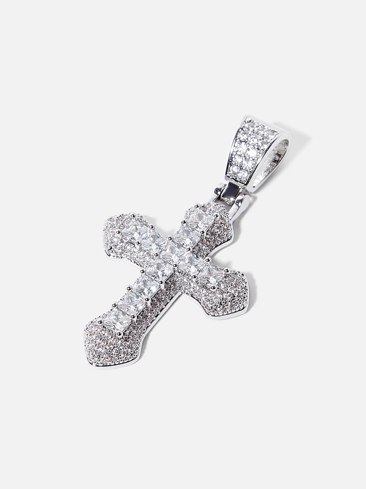 Full Pave Cross Necklace - Image 6