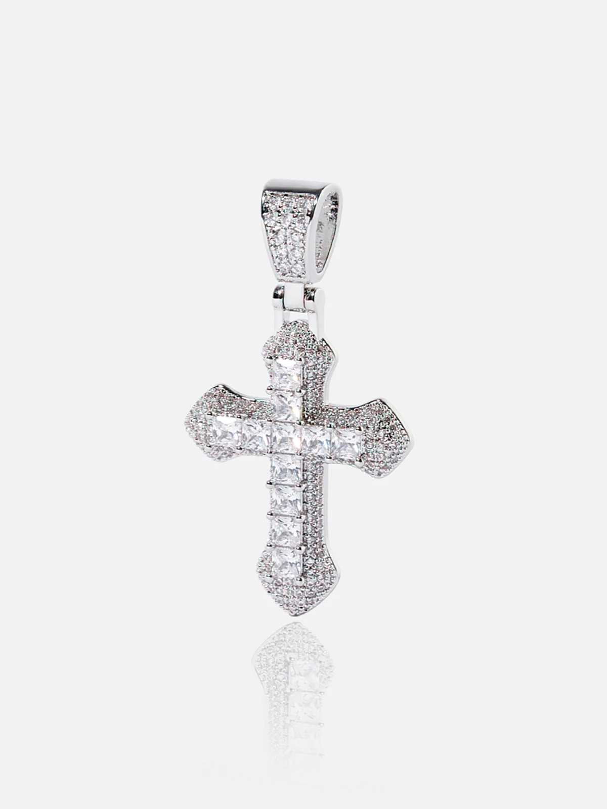 Full Pave Cross Necklace - Image 8