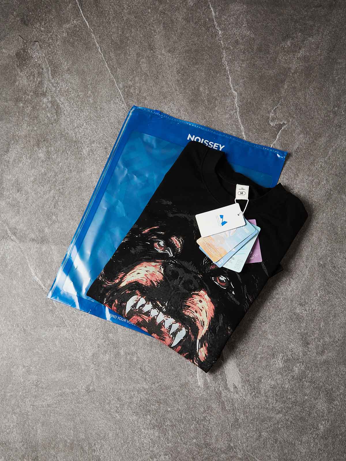 NOISSEY "FEROCIOUS HOUND" DARK ART PRINT - OVERSIZED GRAPHIC TEE - Image 8