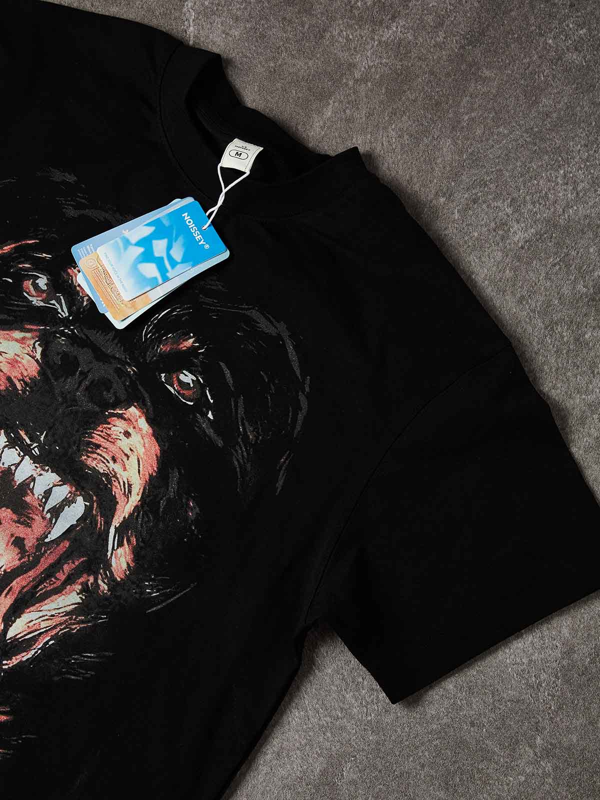 NOISSEY "FEROCIOUS HOUND" DARK ART PRINT - OVERSIZED GRAPHIC TEE - Image 9