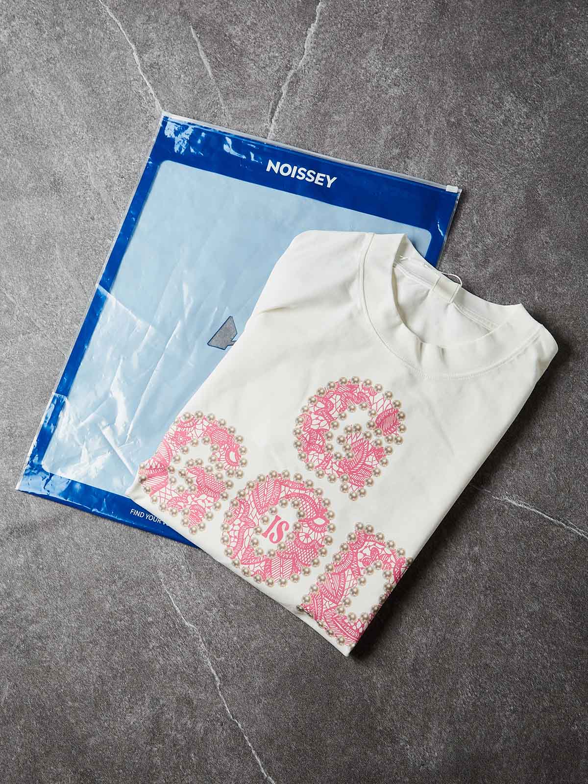GOD IS GOOD! Lace Pearl Edge Printed T-shirt - Image 9