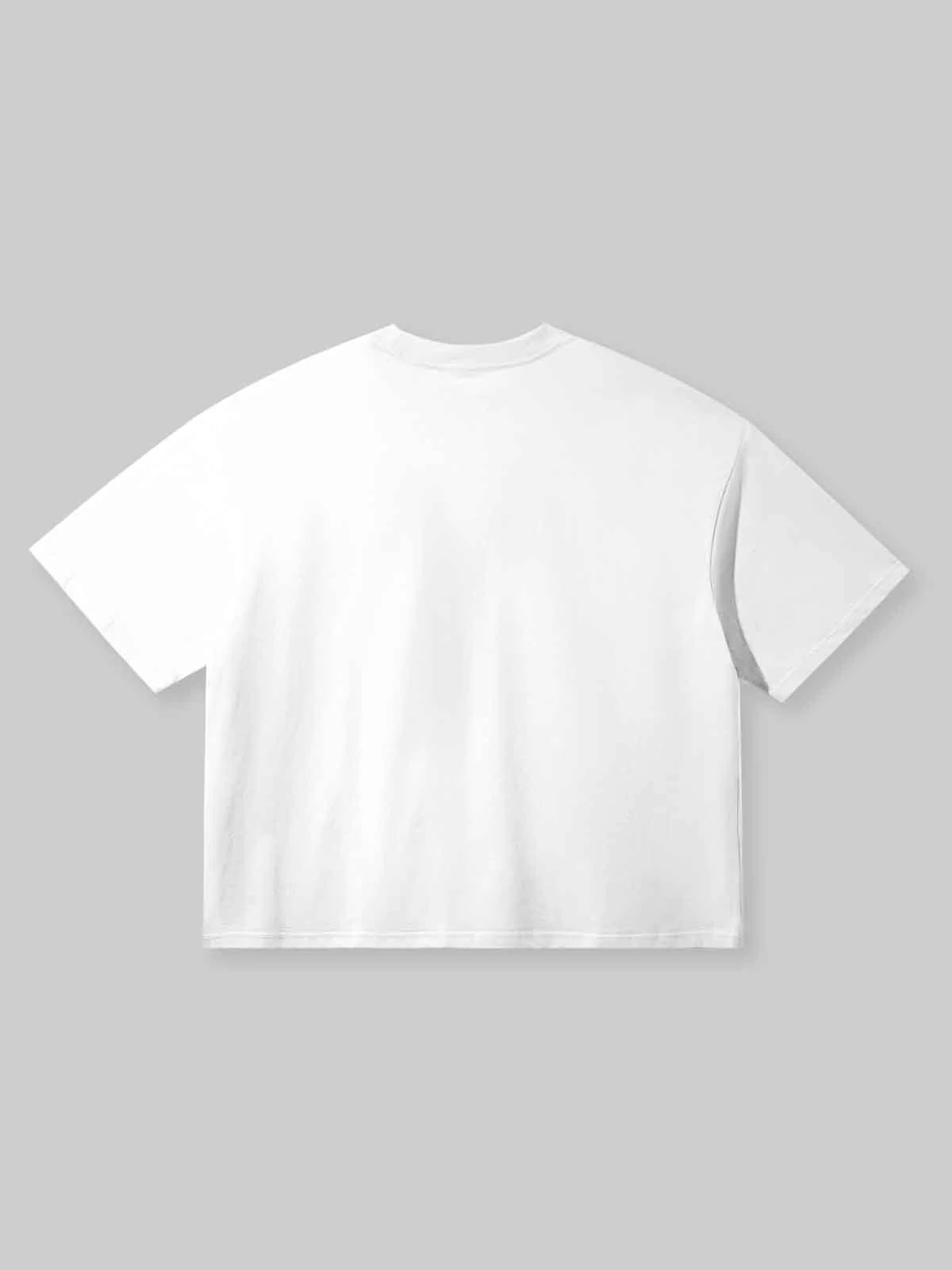 Boxy oversized T-shirt Green Gem Lip Print T-shirt - Image 3
