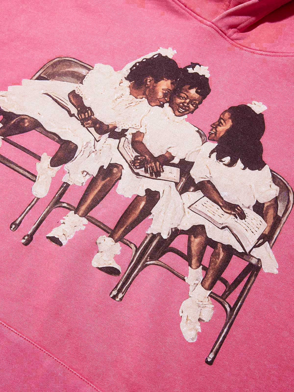 High Quality Laughing Black Girl Print 425g Hoodie - Image 3
