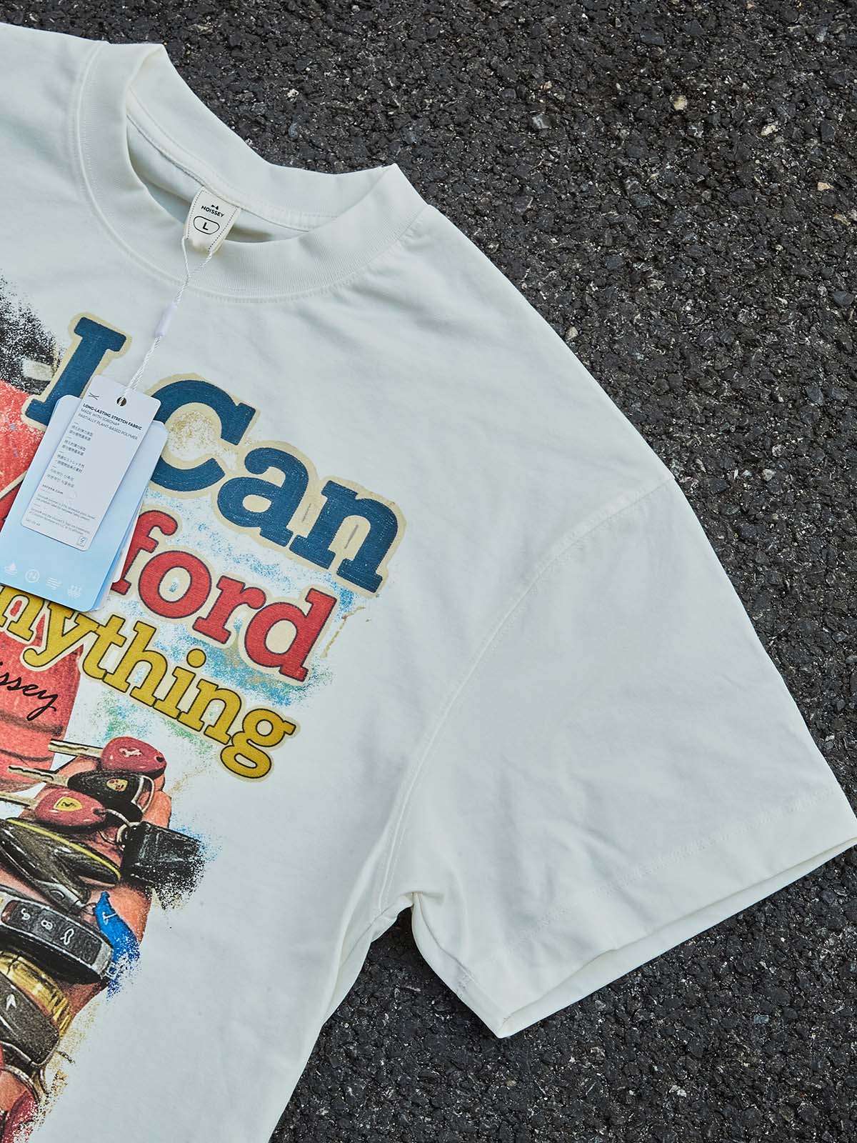 I Can Afford Anything" Vintage Collage Graphic Streetwear Manifestation Oversized T-Shirt - Image 9
