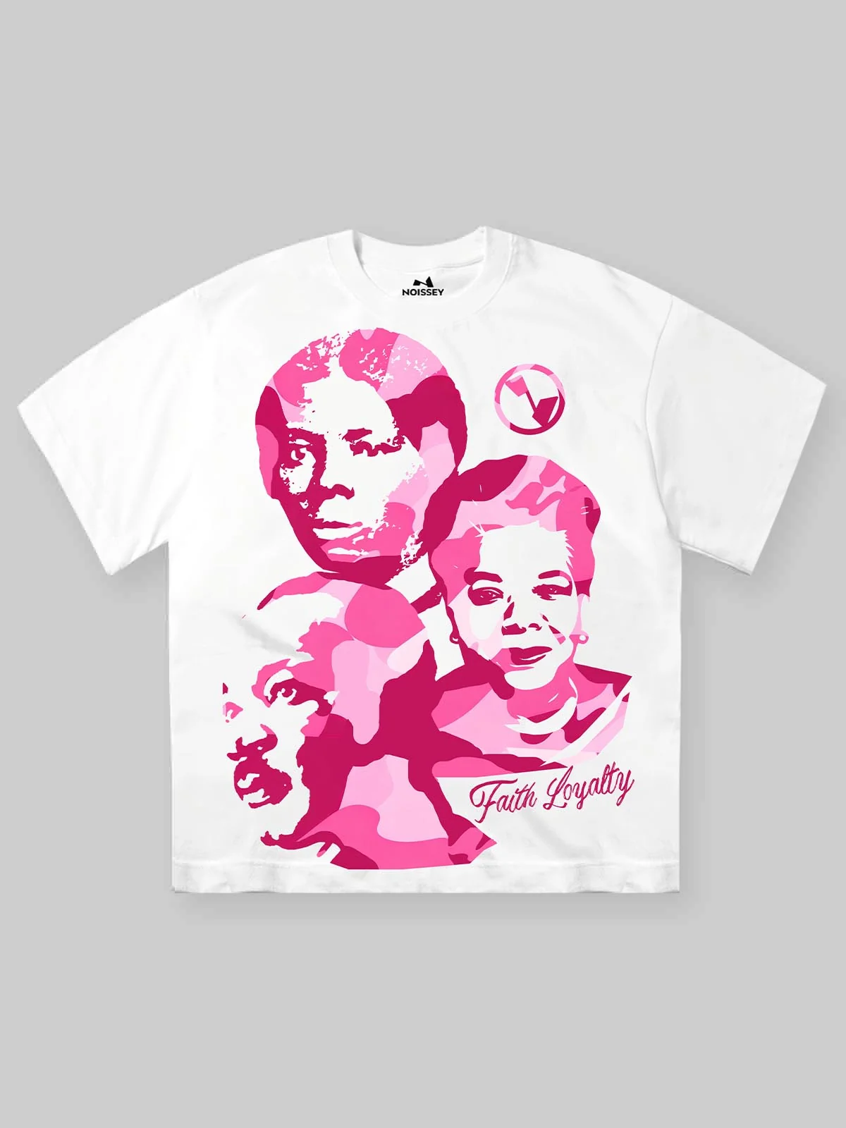 Empowerment in Pink Iconic Portrait Camo Art Graphic T-Shirt