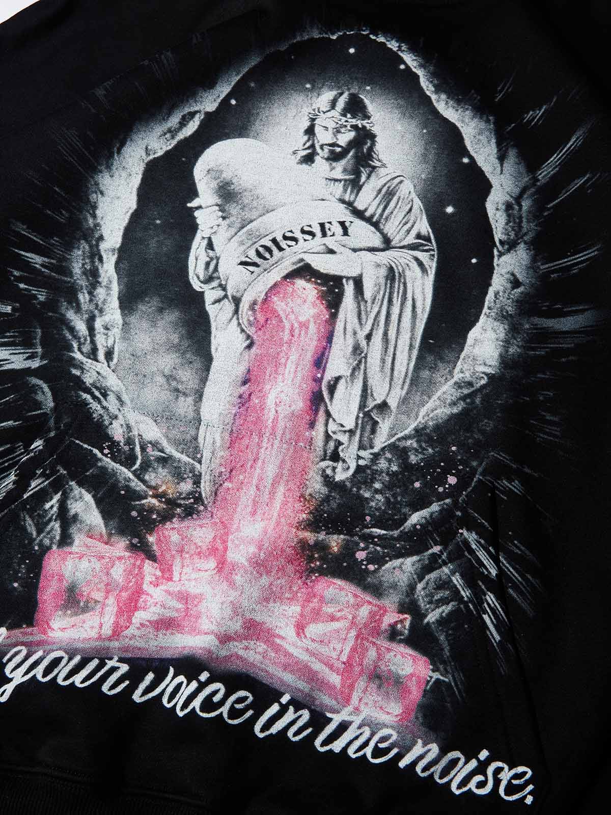 Jesus Pouring Stories Art Print Tech-Fabric Hoodie - Image 10