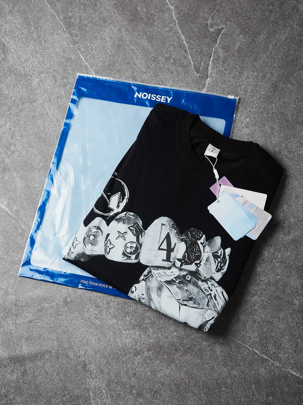 NOISSEY "Liquid Metal Teeth" Graphic Tanktop - Onyx Black Heavyweight Hot-Fix Crafted Sleeveless Tee - Image 7