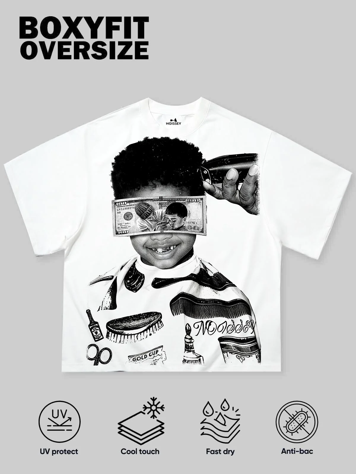"Memorable Moments" Character Printed Boxy Oversized T-shirt - Image 2