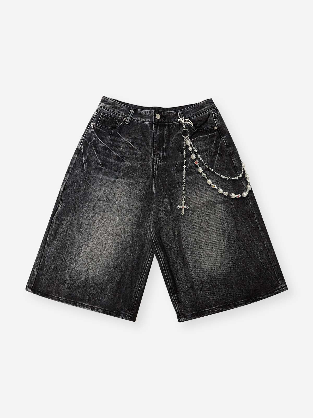 NOISSEY Archival Washed Denim Shorts — Chain Edition - Image 18