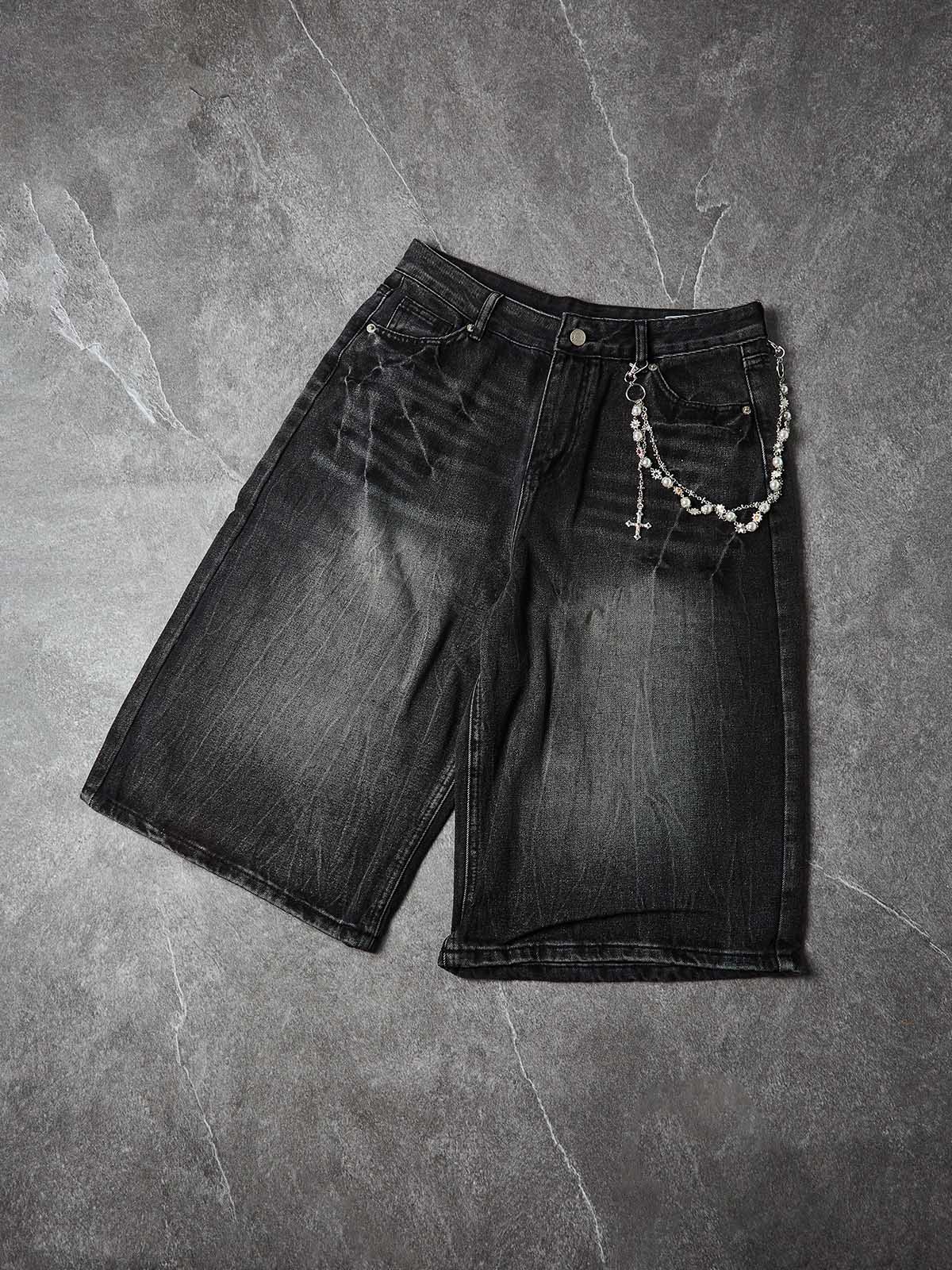 NOISSEY Archival Washed Denim Shorts — Chain Edition - Image 8