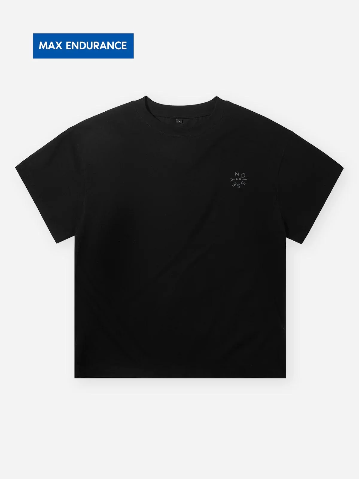 NOISSEY "Heavenly Chaos" Graphic Tee - Blue Angel Print Oversized Streetwear T-Shirt - Image 3