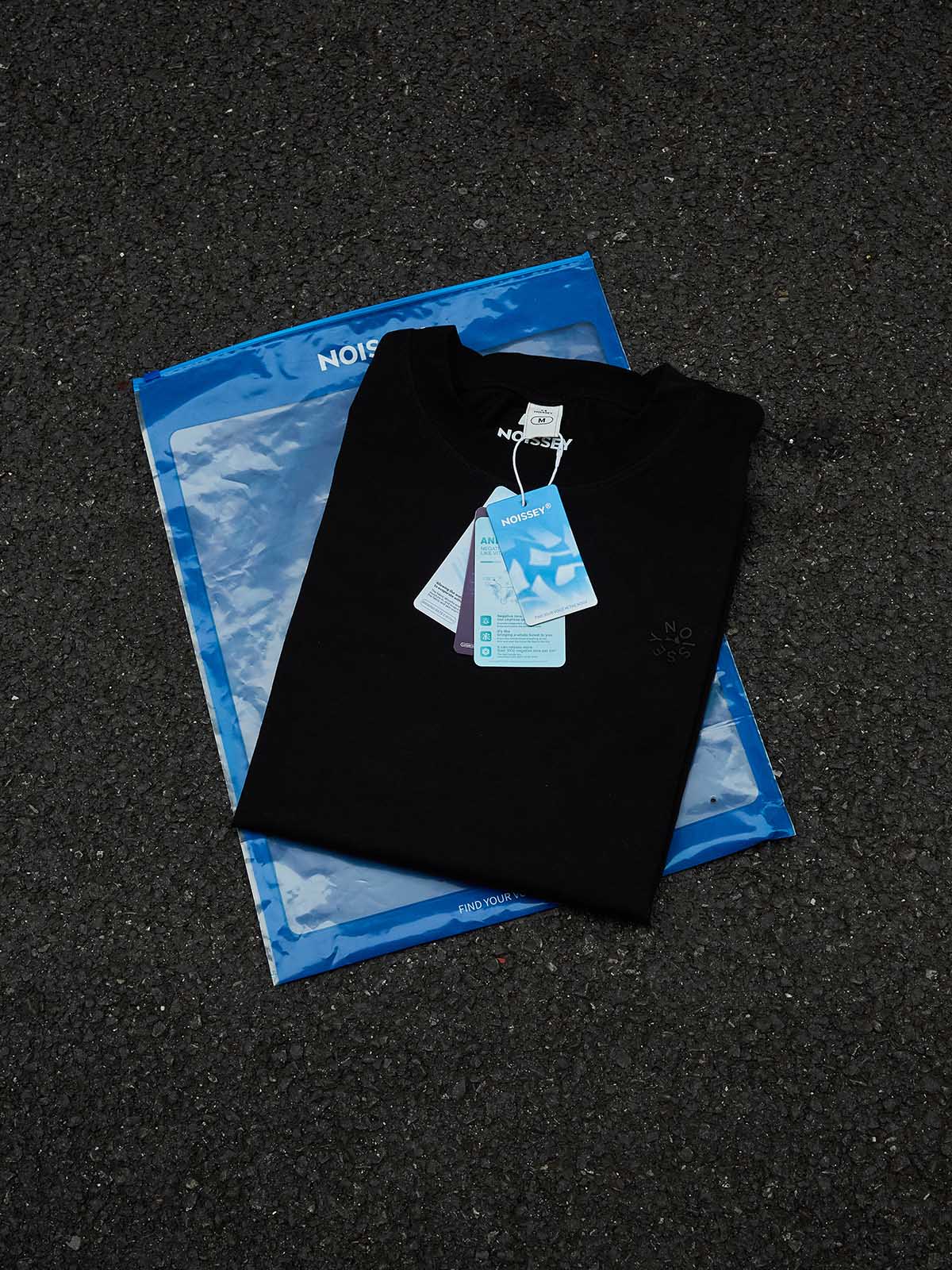 NOISSEY "Heavenly Chaos" Graphic Tee - Blue Angel Print Oversized Streetwear T-Shirt - Image 8