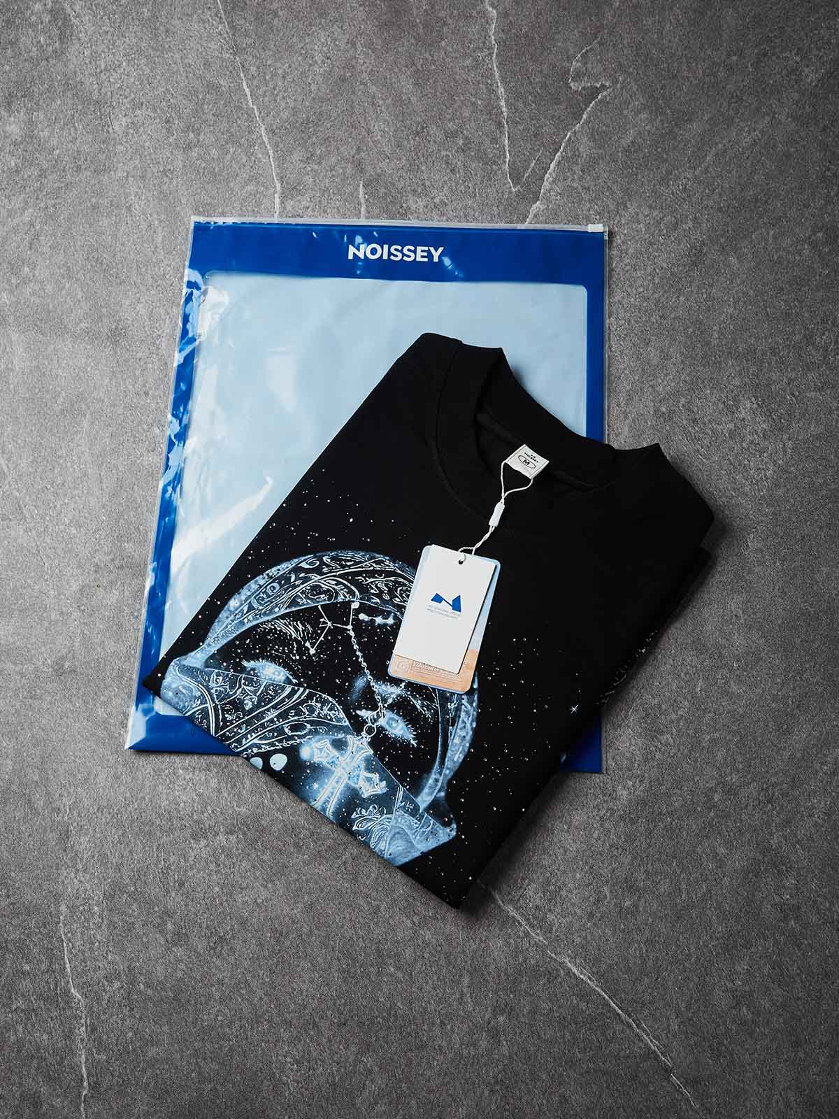 NOISSEY "Dreams are my Reality" Graphic Tee - Heavyweight Jet Black - Image 5