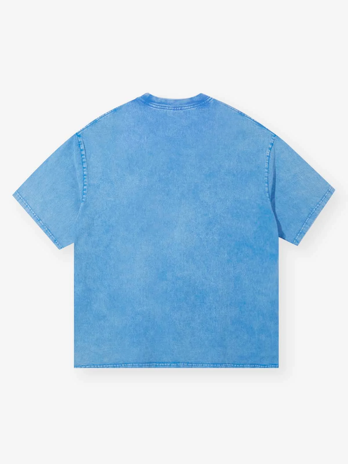 NOISSEY "Iced Out" Effect Balaclava Graphic Tee - Blue Wash - Image 6