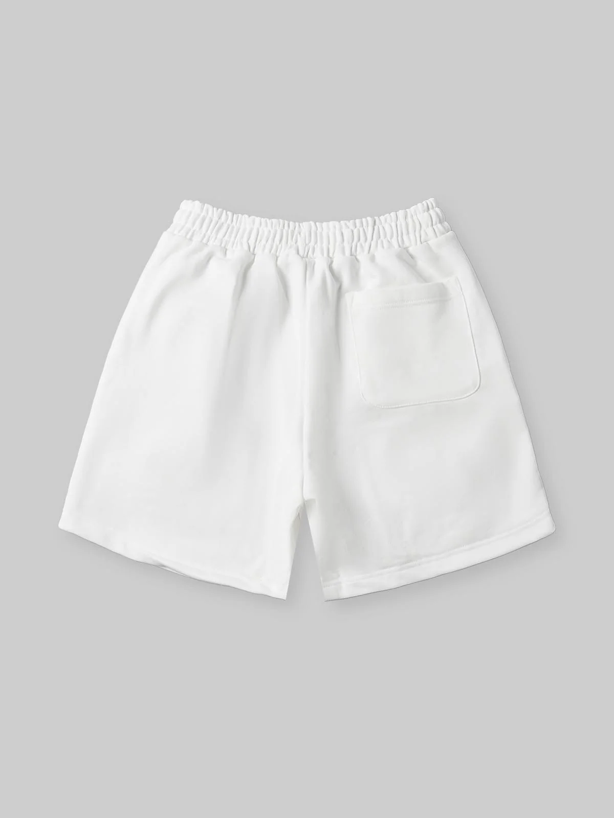 NOISSEY "Good Times Bad Times" Boxy Heavyweight Mask Art Shorts - White - Image 7