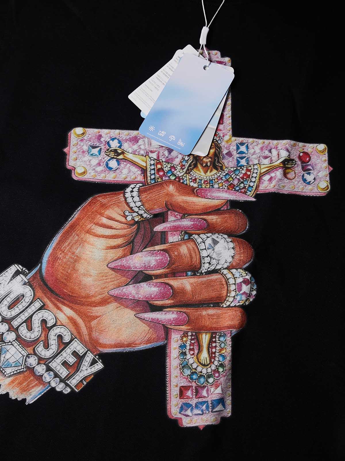 NOISSEY "Gothic Cross" Black Vest - Boxy Graffiti Graphic Tank Top - Image 2