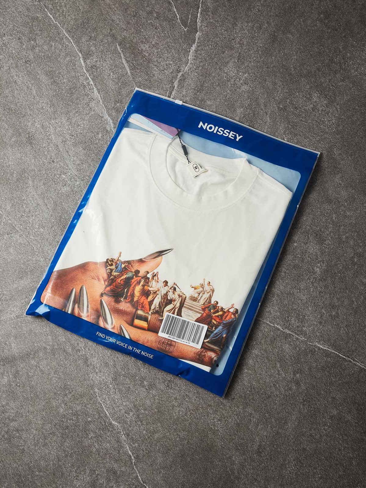 NOISSEY "Ides of March" Caesar Oil Painting Deconstructed Boxy Tee - Image 9