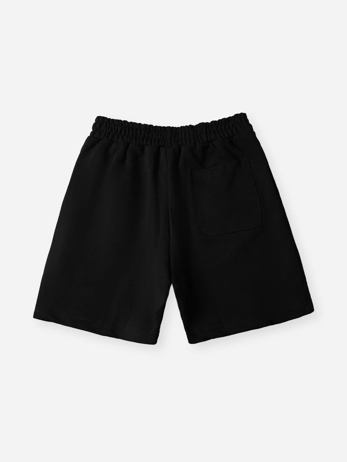 NOISSEY "Neon Embers" Gradient Graphic Flame Shorts - Onyx Black Heavyweight Street Shorts - Image 11