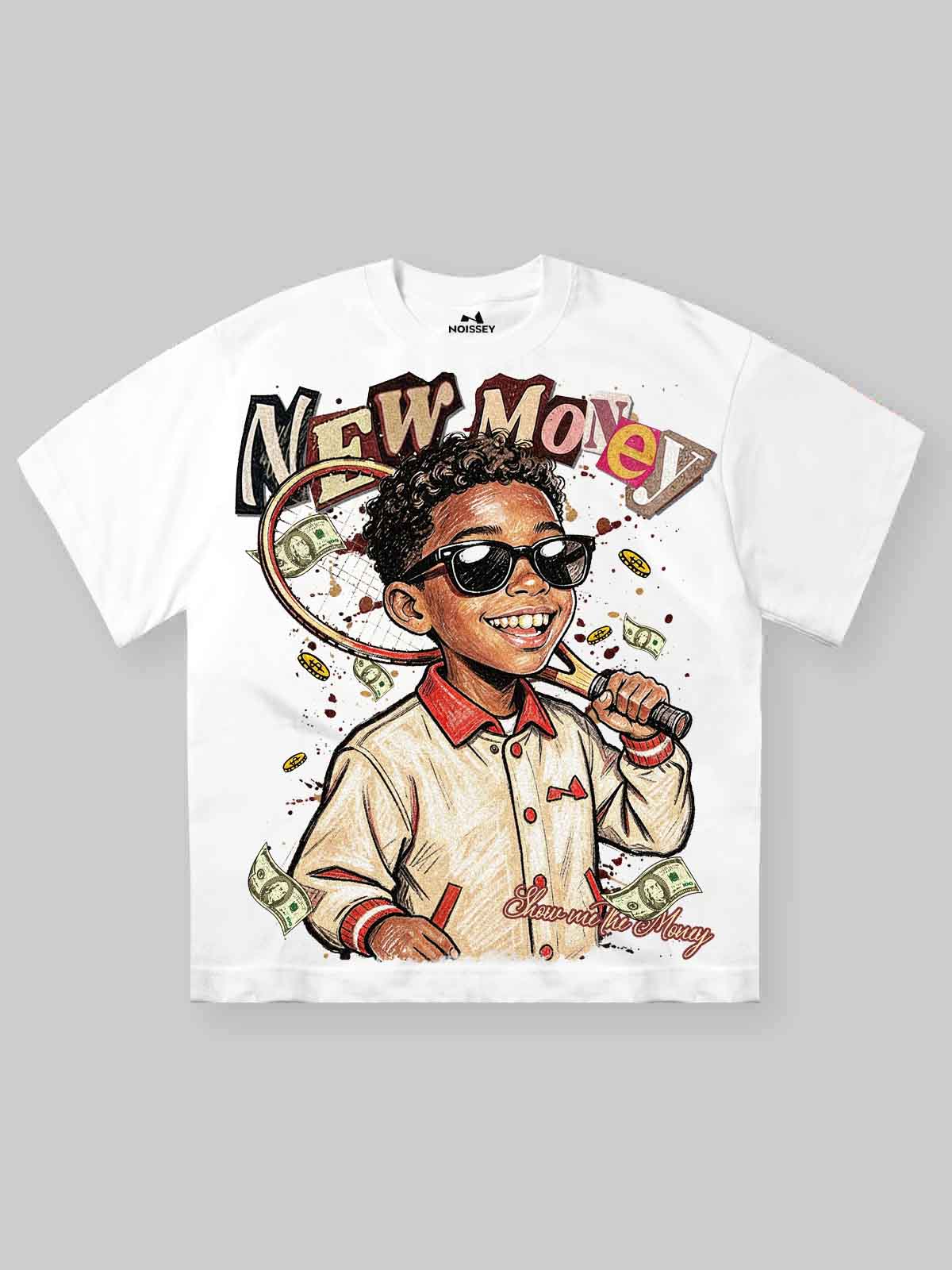 NOISSEY "NEW MONEY" TENNIS BOY GRAFFITI ART TEE